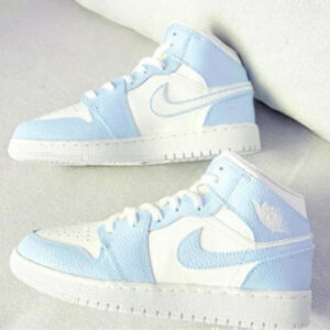 BABY BLUE CUSTOM AIR JORDAN 1