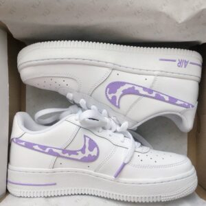 Custom Air Force 1'S Cow Purple
