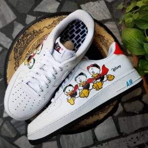 CARTOON DUCK RED YELLOW CUSTOM AIR FORCE 1