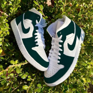 Custom Air Jordan 1 Forest Green Colorblock ?