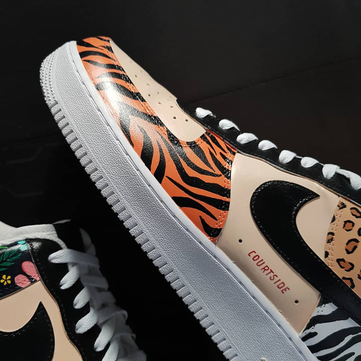 FLOWER LEOPARD PATTERN COLORFUL CUSTOM AIR FORCE 1 - Image 9
