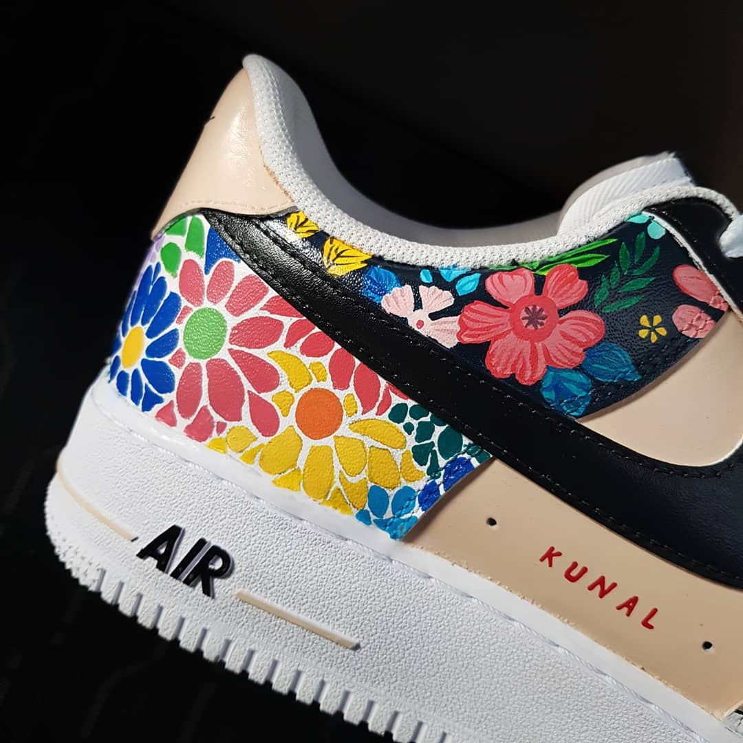 FLOWER LEOPARD PATTERN COLORFUL CUSTOM AIR FORCE 1 - Image 4