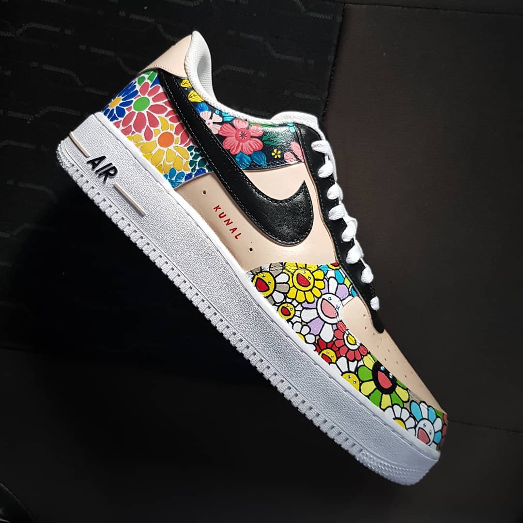 FLOWER LEOPARD PATTERN COLORFUL CUSTOM AIR FORCE 1 - Image 5
