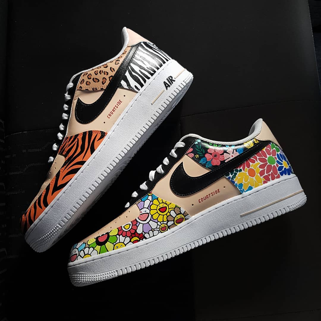 FLOWER LEOPARD PATTERN COLORFUL CUSTOM AIR FORCE 1 - Image 6