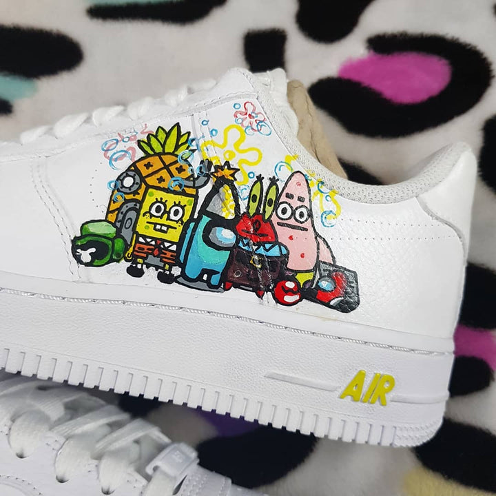 CARTOON STAR SPONGE OCTOPUS CUSTOM AIR FORCE 1 - Image 6