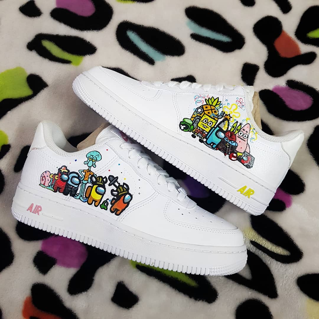 CARTOON STAR SPONGE OCTOPUS CUSTOM AIR FORCE 1 - Image 3