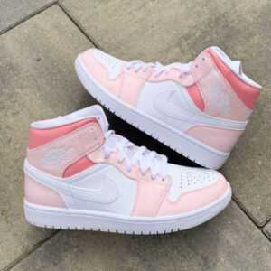 BABY PINK CUSTOM AIR JORDAN 1