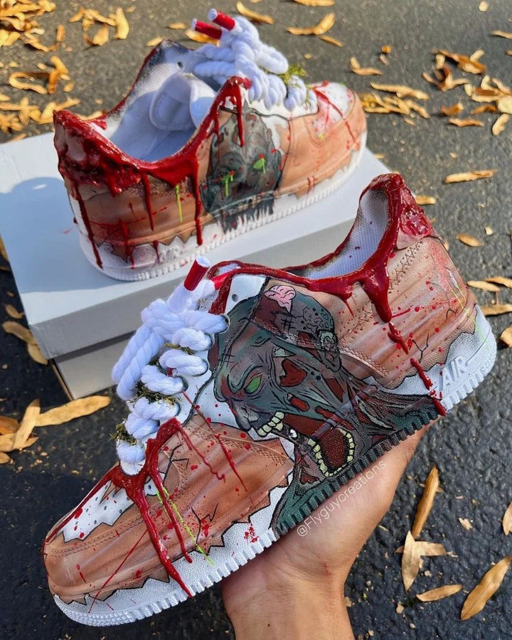 GOSHT BLOODY RED CUSTOM AIR FORCE 1 - Image 8