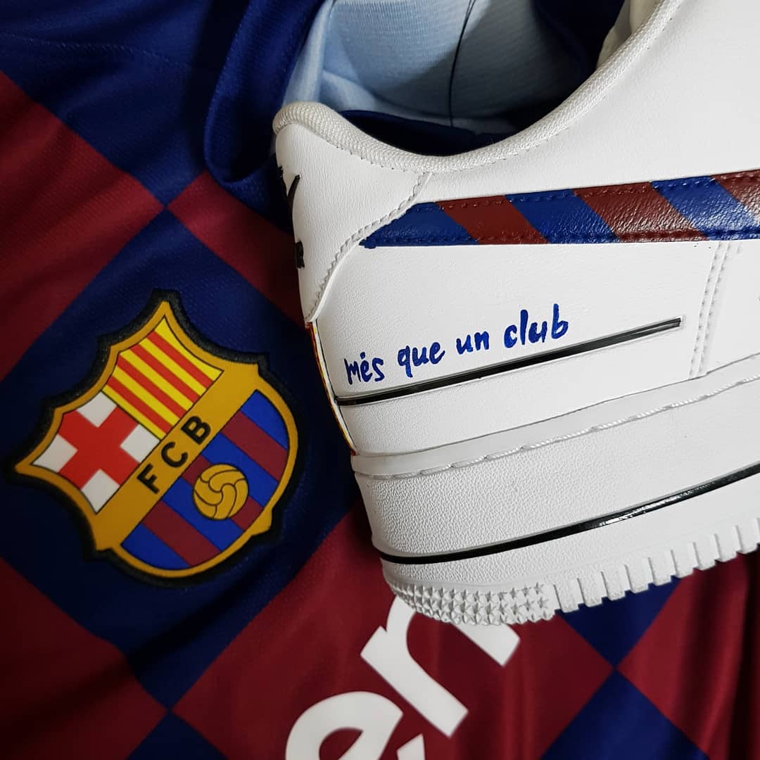 CARTOON ROLE RED BLUE STRIPE SWOOSH CUSTOM AIR FORCE 1 - Image 3