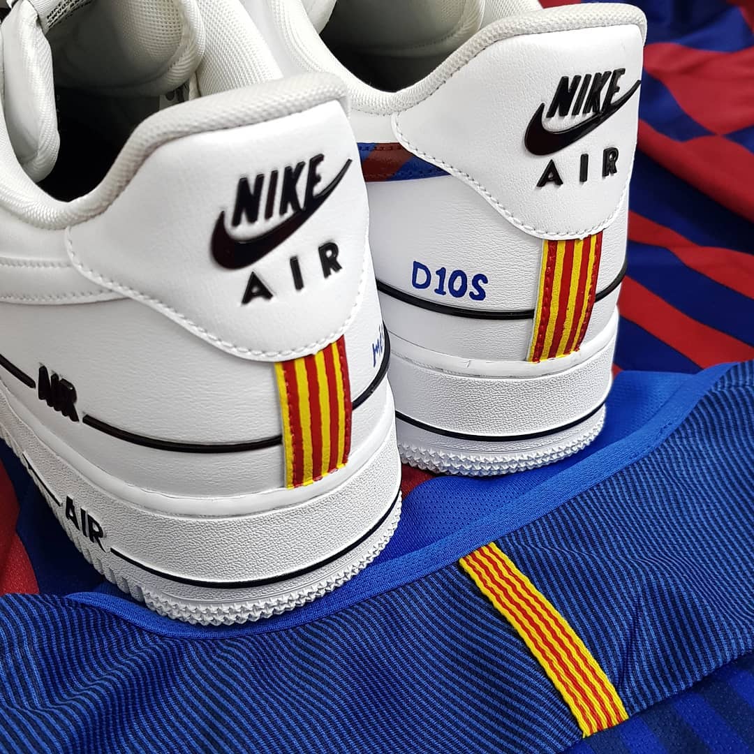 CARTOON ROLE RED BLUE STRIPE SWOOSH CUSTOM AIR FORCE 1 - Image 4