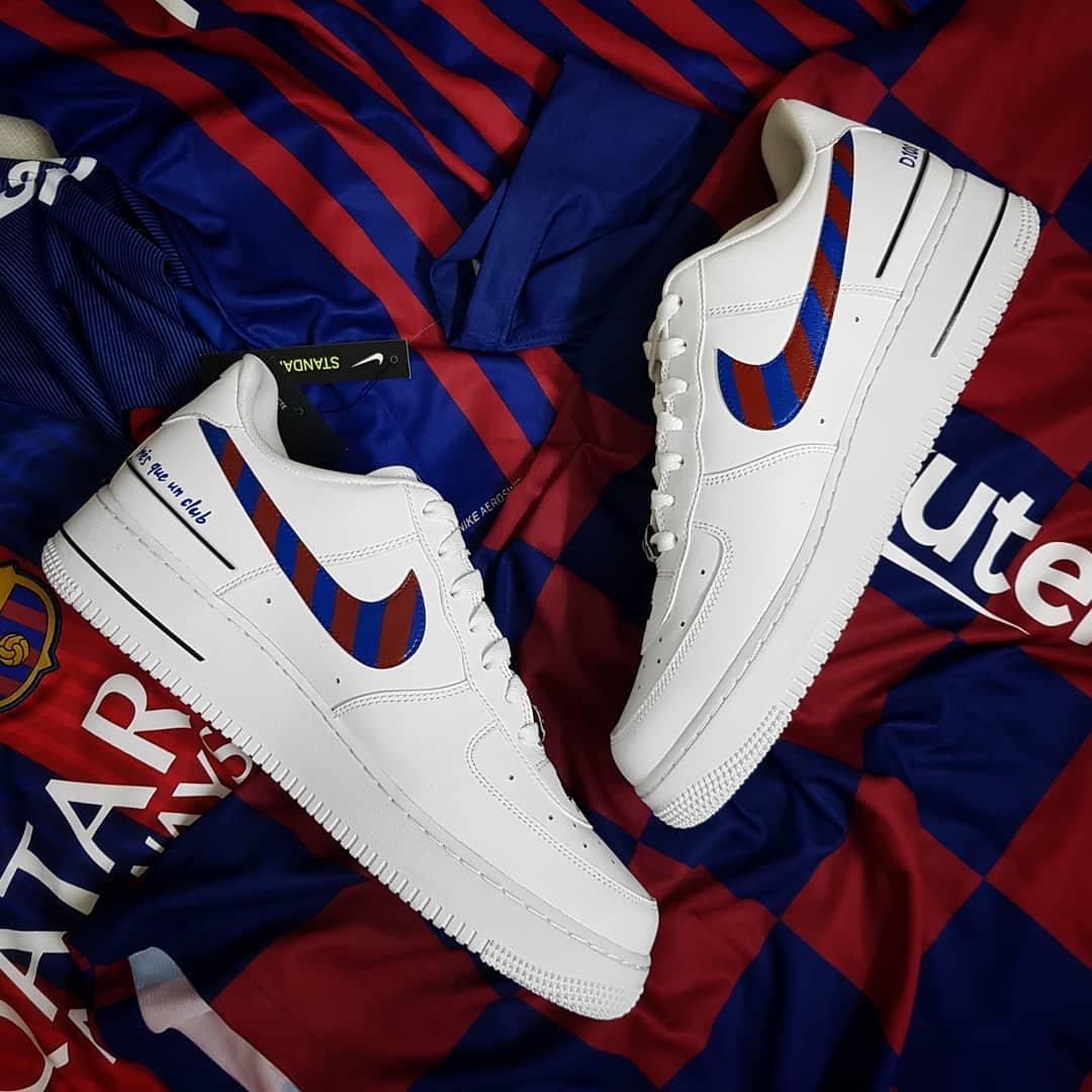 CARTOON ROLE RED BLUE STRIPE SWOOSH CUSTOM AIR FORCE 1 - Image 5