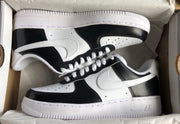 Custom Air Force 1'S Black&White