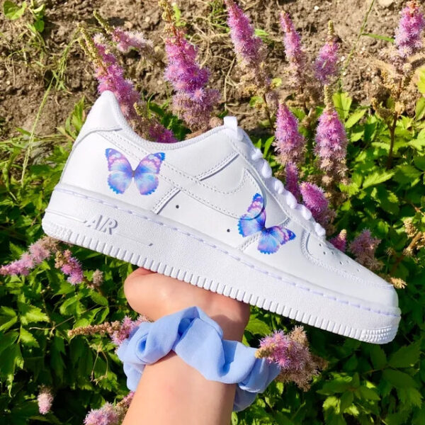 Custom Air Force 1 Lilac 2 Iridescent Butterflies???
