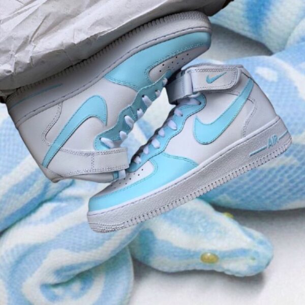 Icy Blue Air Force 1 Mids