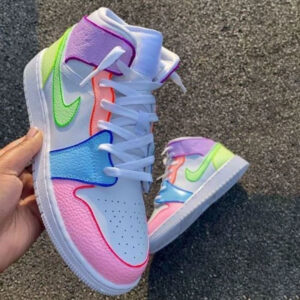 CANDY COLORFUL CUSTOM AIR JORDAN 1