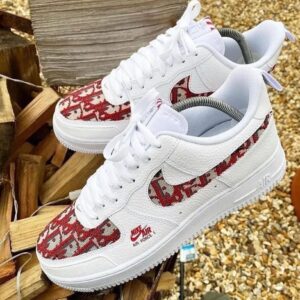 RED DIOOR LOGO CUSTOM AIR FORCE 1