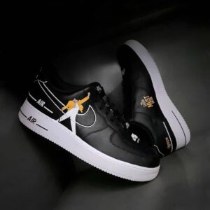 CARTOON ROLE NINGHT BLACK CUSTOM AIR FORCE 1