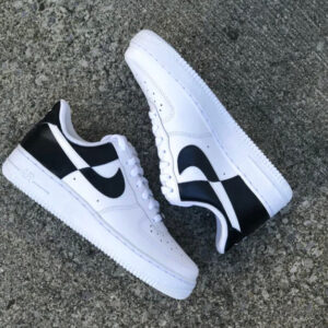 Custom Air Force 1'S Black And White