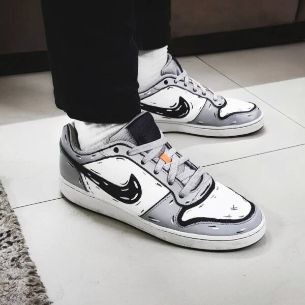 GRAY BLACK CUSTOM AIR JORDAN 1