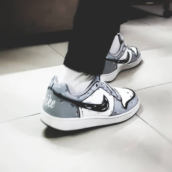 GRAY BLACK CUSTOM AIR JORDAN 1 - Image 7