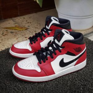 RED BLACK CUSTOM AIR JORDAN 1