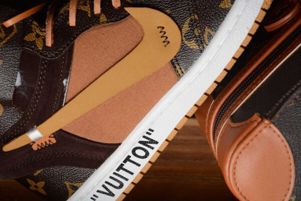 OFF-LOUIS LV CUSTOM AIR JORDAN 1 - Image 13