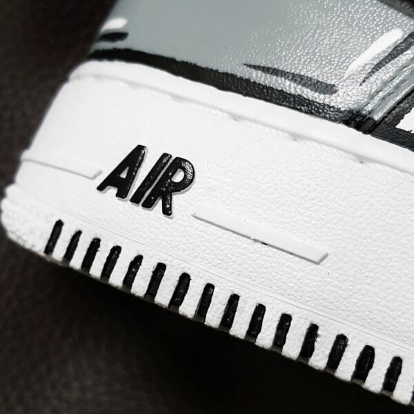GRAY BLACK CUSTOM AIR FORCE 1 - Image 7