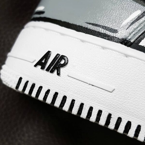 GRAY BLACK CUSTOM AIR FORCE 1 - Image 3