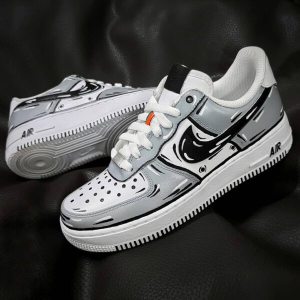 GRAY BLACK CUSTOM AIR FORCE 1 - Image 4