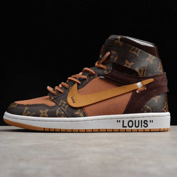 OFF-LOUIS LV CUSTOM AIR JORDAN 1 - Image 2