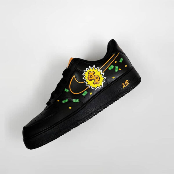 CARTOON DUCK MONEY BLACK GREEN CUSTOM AIR FORCE 1 - Image 13