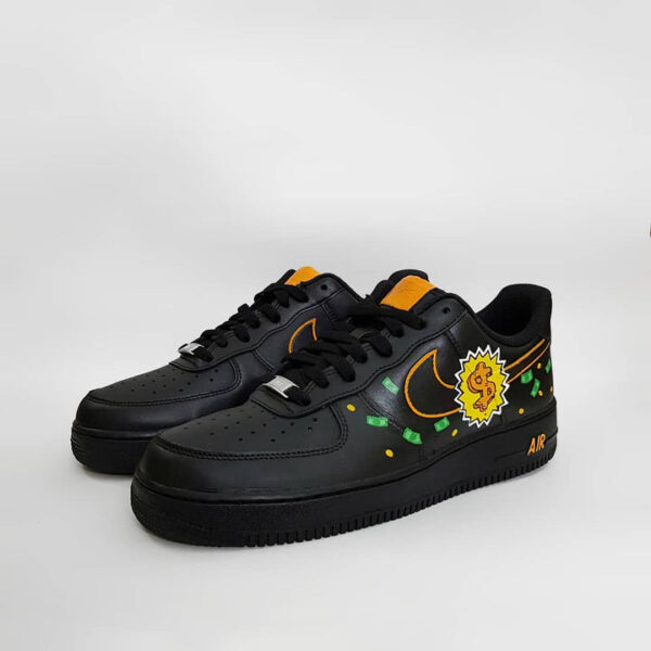 CARTOON DUCK MONEY BLACK GREEN CUSTOM AIR FORCE 1 - Image 14