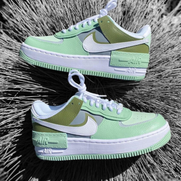 DARK GREEN SHADOW CUSTOM AIR FORCE 1
