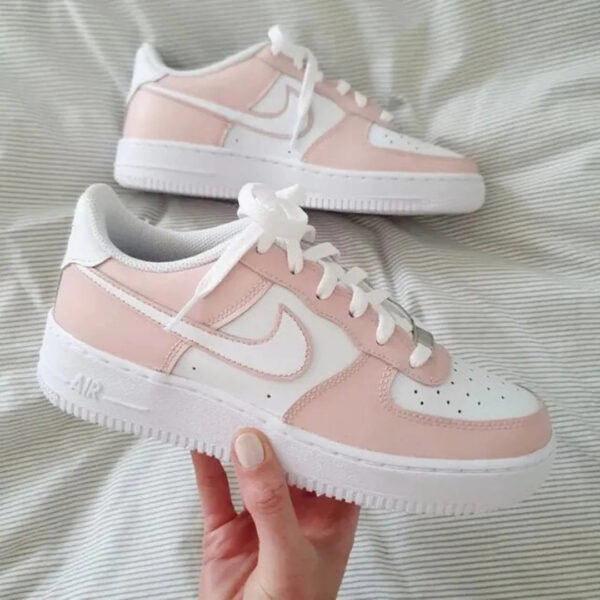Custom Air Force 1 BARELY ROSE Nike Air Force 1