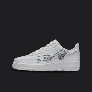 NO COLOR ADAM AND GOD HANDS CUSTOM AIR FORCE 1