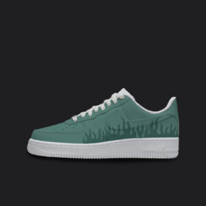 DARK GREEN FLAME CUSTOM AIR FORCE 1