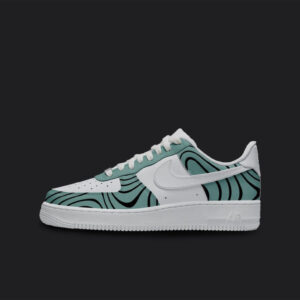 GREEN BLACK LINE CUSTOM AIR FORCE 1