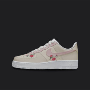 BEIGE FLOWERS CUSTOM AIR FORCE 1