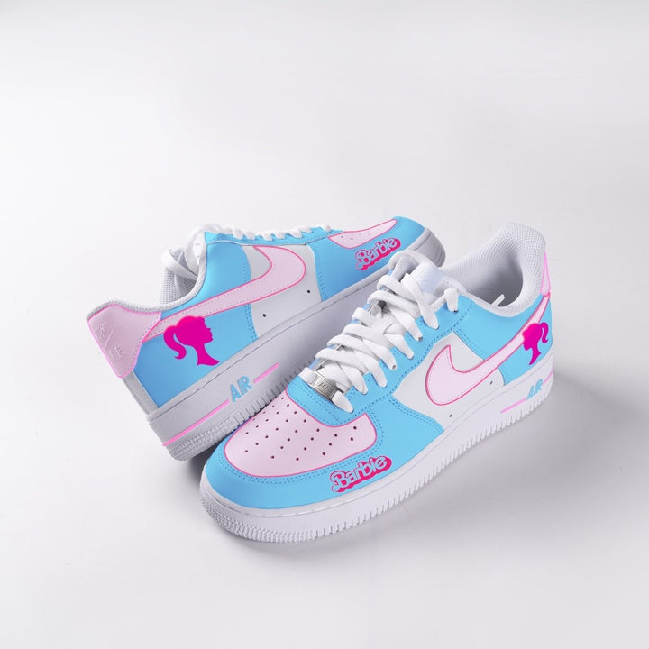 BLUE PINK LADY CARTOON CUSTOM AIR FORCE 1 - Image 6