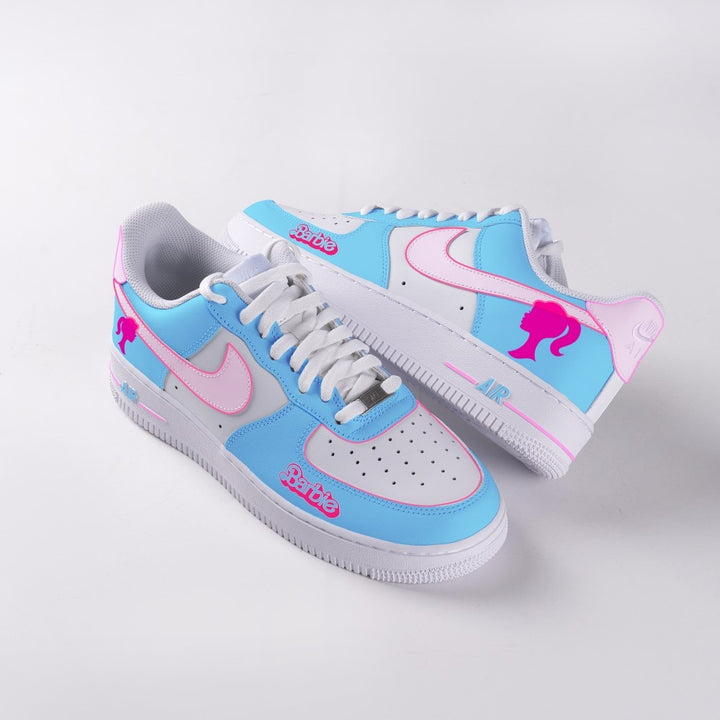 BLUE PINK LADY CARTOON CUSTOM AIR FORCE 1 - Image 7