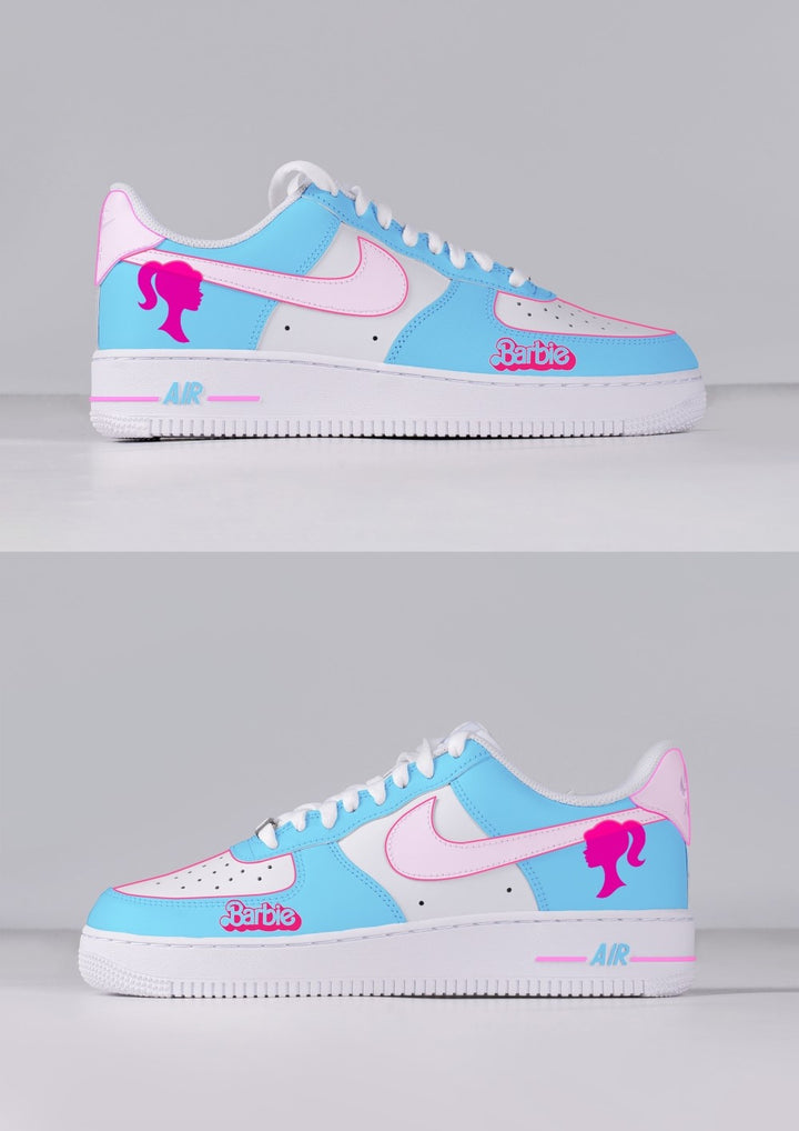 BLUE PINK LADY CARTOON CUSTOM AIR FORCE 1 - Image 10