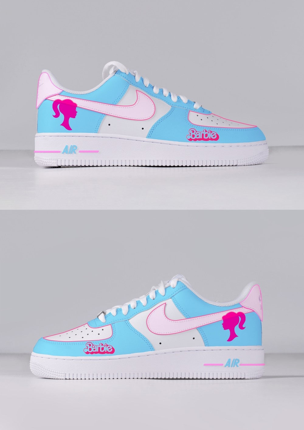 BLUE PINK LADY CARTOON CUSTOM AIR FORCE 1 - Image 5
