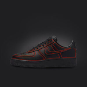 BLACK RED CUSTOM AIR FORCE 1