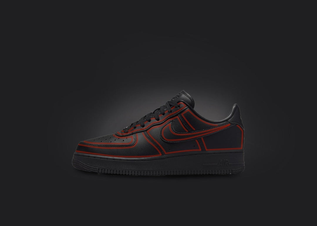 BLACK RED CUSTOM AIR FORCE 1