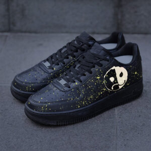 BLACK HALF SMILE CUSTOM AIR FORCE 1