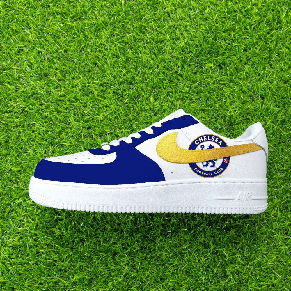 CHELSEA BLUE YELLOW CUSTOM AIR FORCE 1 - Image 4