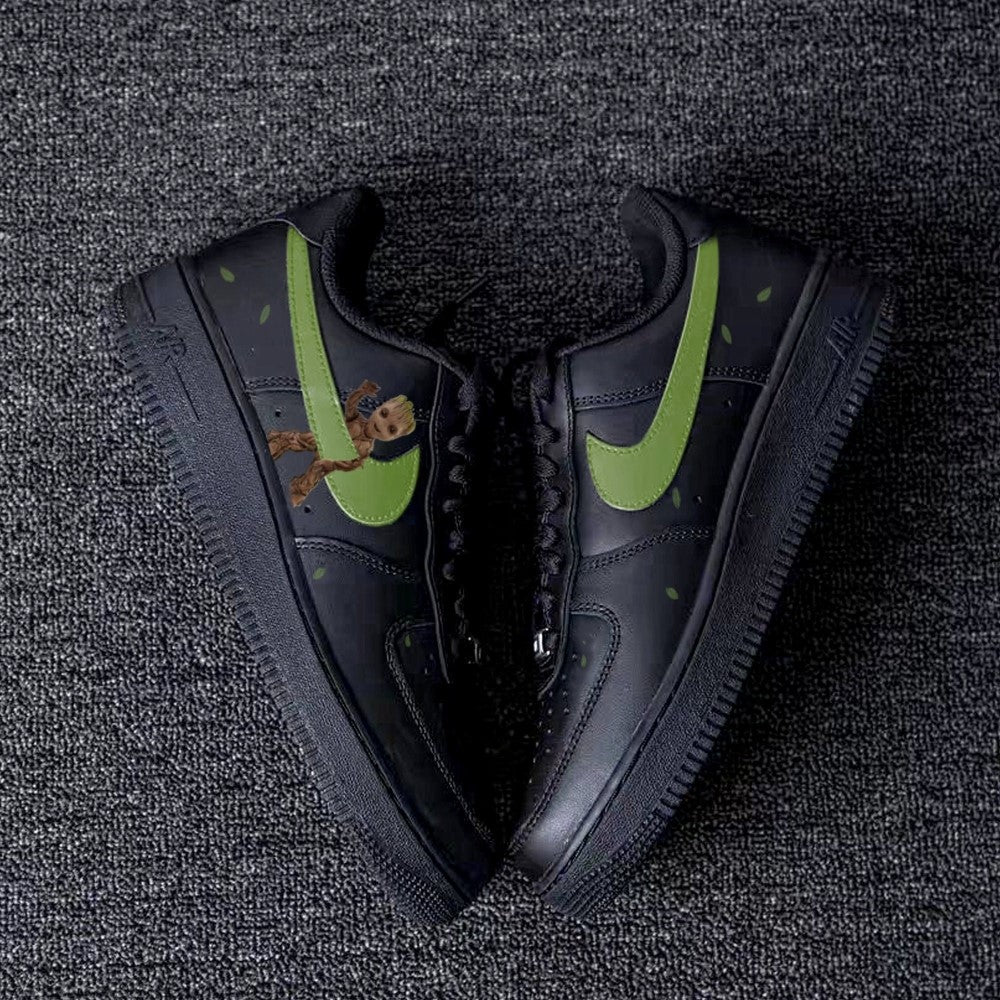 BLACK GREEN GROOT CUSTOM AIR FORCE 1 - Image 3