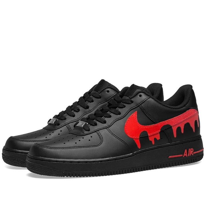 BLACK RED DRIP CUSTOM AIR FORCE 1 - Image 8