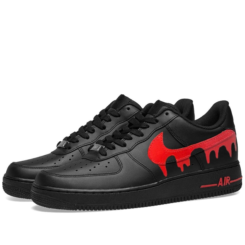 BLACK RED DRIP CUSTOM AIR FORCE 1 - Image 4
