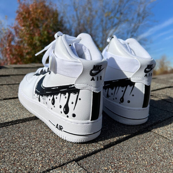 BLACK DRIP CUSTOM AIR FORCE 1 MID - Image 7